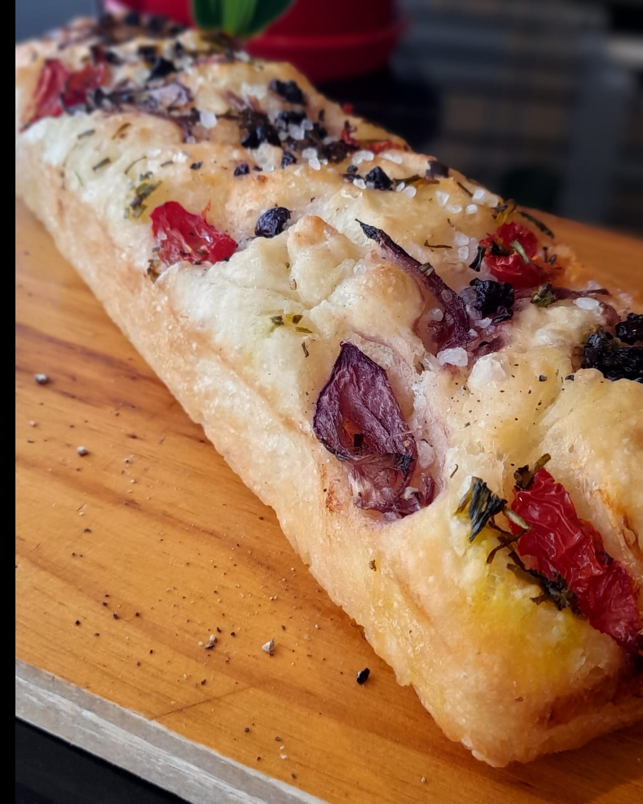 Focaccia de masa madre